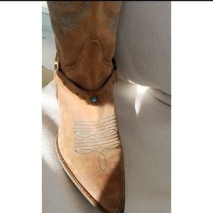 Reba leather cowboy boots